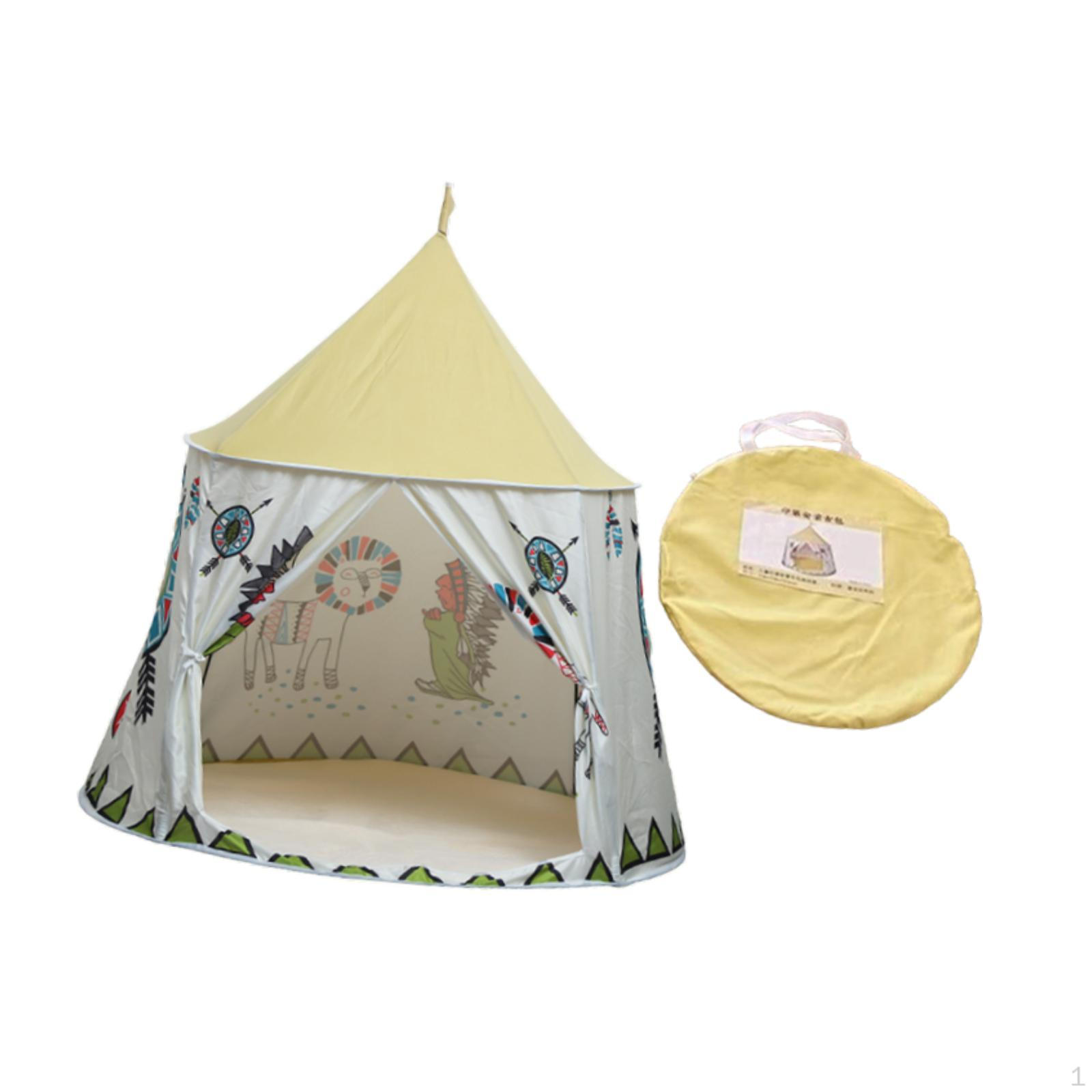 

Палатка для малышей, большой детский игровой домик-замок для пикников, карнавалов на заднем дворе, розовый бежевый