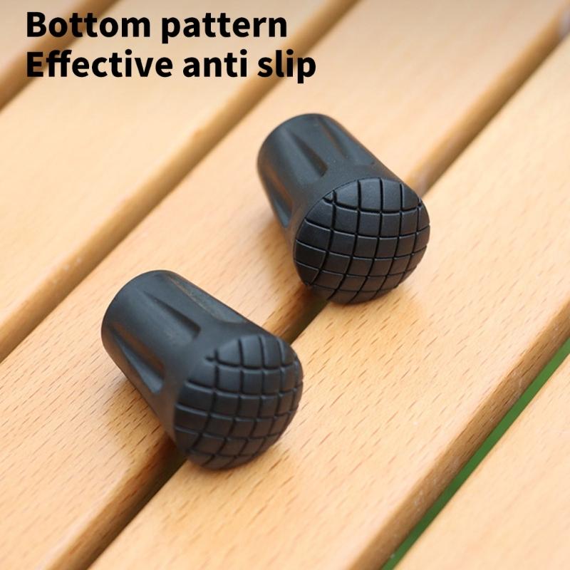 10pack Universals Trekking Poles Caps Trekking Poles Protectors Rubber Sleeve for Asphalts And Gravels