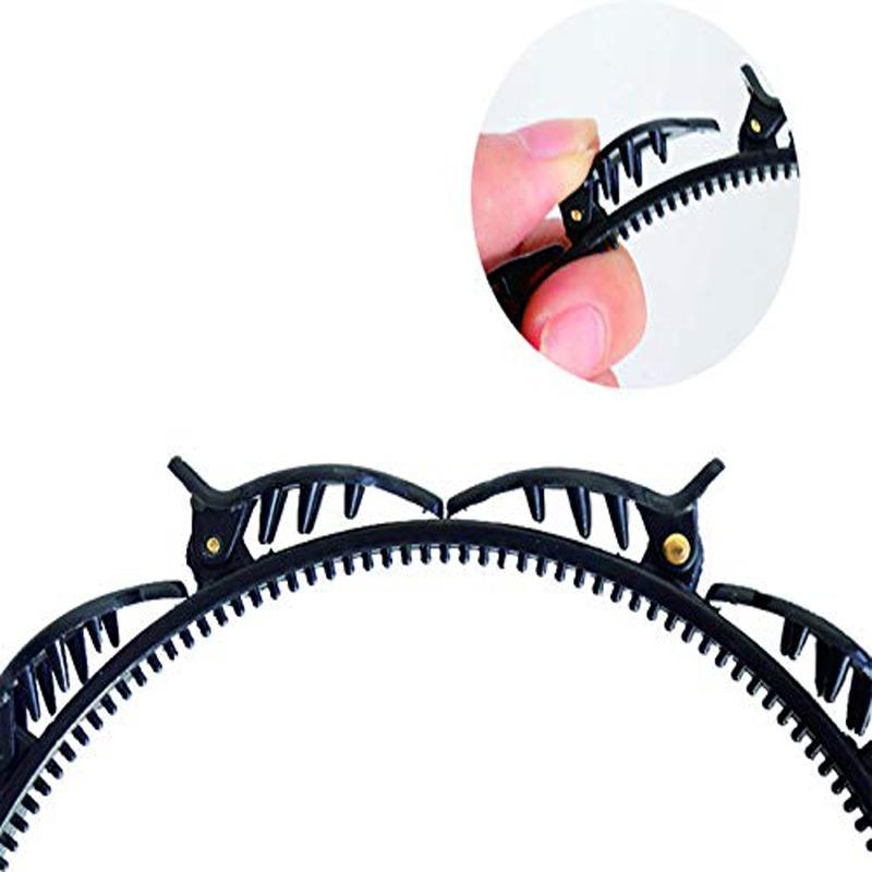 Bangs Hairstyle Hairpin Headband Professional Weave Bangs Clip Toothed Headband Braid Tool for Women Girls
