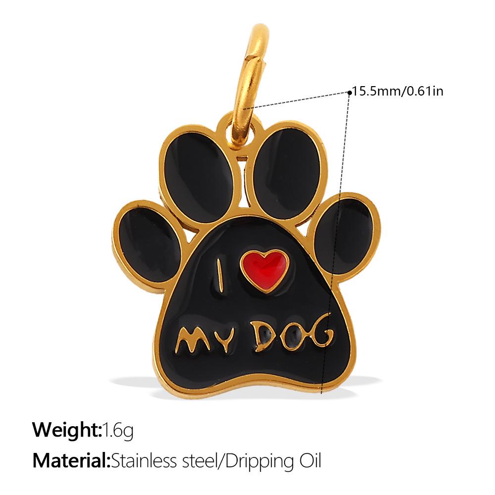 Cross-Border Cartoon Dog Paw Print Ornaments - Colorful Decorative DIY Accessories