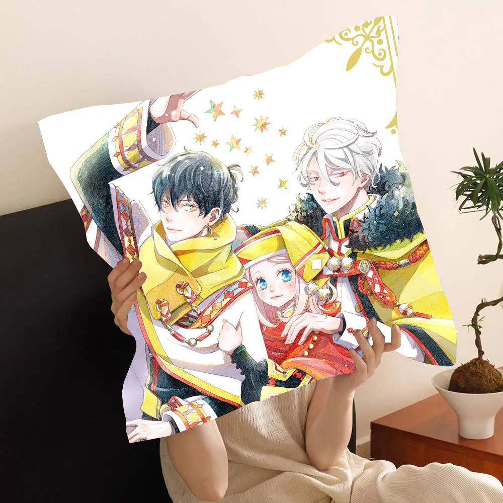 Anime Nina The Starry Bride Pillow Case Fashion Square Pillowcase Bedroom Sofa Room Ins Decoration Leisure