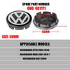 4pcs/set 56mm/65mm/66mm Car Wheel Center Cap Hub Covers Badge Accessories For VW Volkswagen Golf 6N0601171 6CD601171 3B7601171