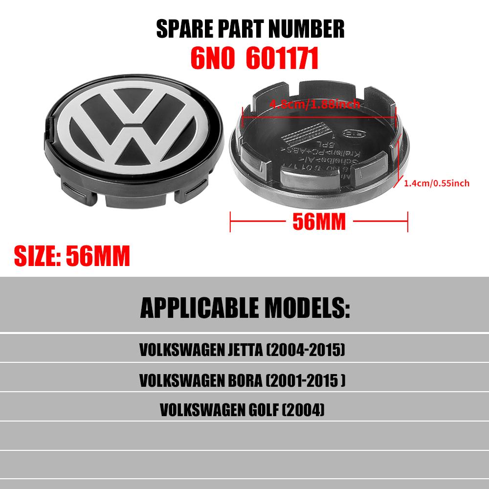 4pcs/set 56mm/65mm/66mm Car Wheel Center Cap Hub Covers Badge Accessories For VW Volkswagen Golf 6N0601171 6CD601171 3B7601171