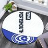 Portsmouth FC Art Pattern Round rug,Carpet Rug for Living Room Bedroom Playroom ,Non-slip Floor Mat,Holiday Gifts and Birthday Gifts.