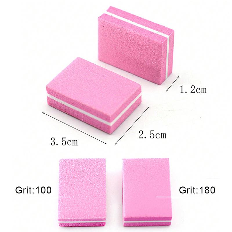 1/10/20/50/100Pc Mini Buffing Sanding Files Block Pedicure Manicure Care Nail Art Buffer Polish Manicure Pedicure Nail File Tool