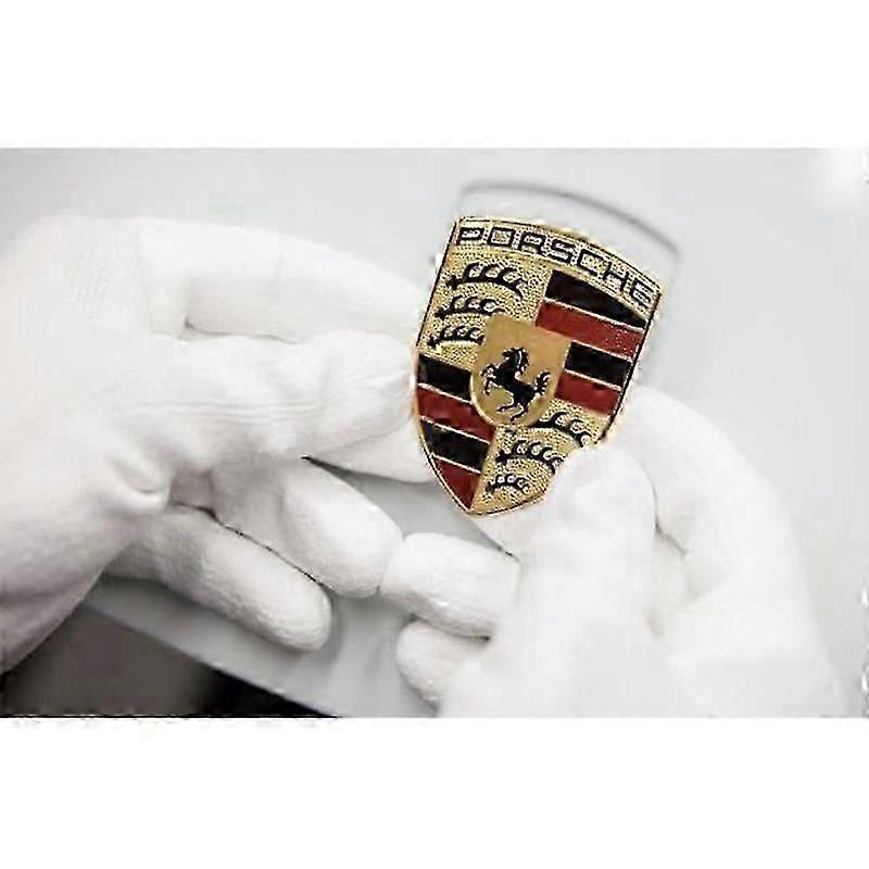 Emblem badge logo Porsche car hood metal 25-26s