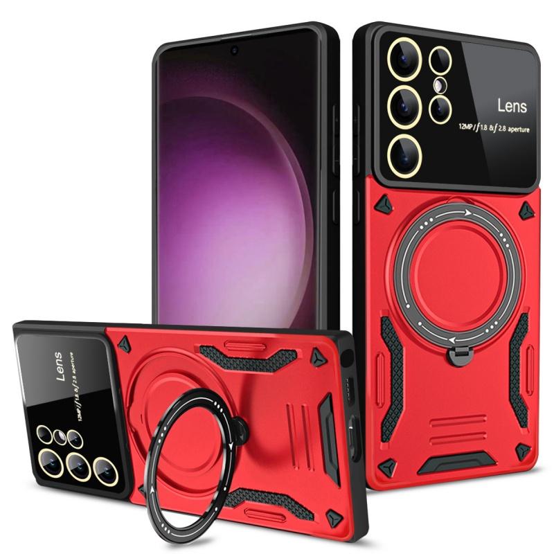 Magnetic Ring Armor Shockproof Case For Samsung Galaxy S25 Ultra Plus S 25 A16 A26 A36 A56 A06 Magsafe Wireless Charge Cover