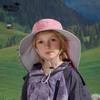 Barnhatt sommar utomhus visir stor brätte sjal nackskydd bucket hat snabbtorkande andningsbar pojke solhatt