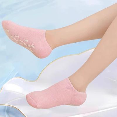 Feuchtigkeitsspendende Socken Gel Aloe Fuß-Spa-Socken mit Vitamin E Wiederverwendbare Peeling Anti