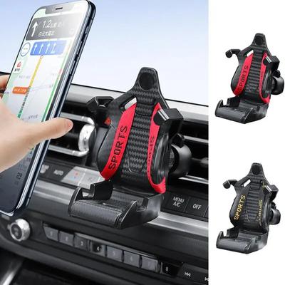 Handyhalterung für Rennsitze, universelle Auto-Lüftungshalterung, 360° drehbar, Handyhalterungen, Auto-Innenausstattung für Ihr Auto