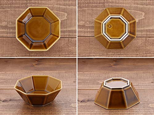 Tableware East Octagonal Bowl 11cm Oct Small Bowl Set of 4 Colors Japanese Tableware Salad Bowl Fruit Bowl Serving Bowl Cafe Tableware Side Dish Bowl