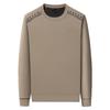 Men's Plus Velvet Thickened Round Neck Sweatshirt - Mid-Aged Casual, Warm, Skin-Friendly Base Layer