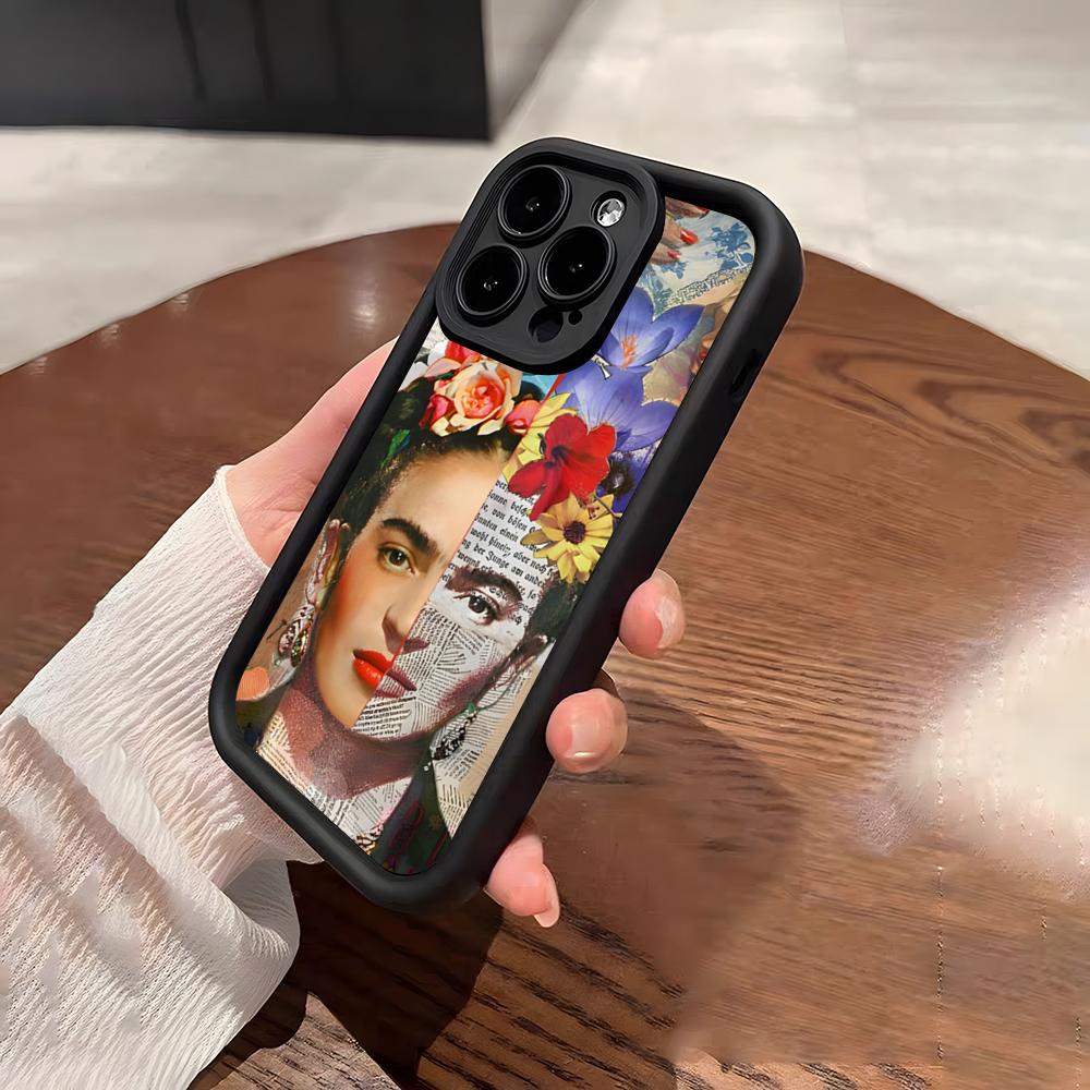 Fashion F-Frida Kahlo Phone Case For IPhone 17 Pro Max 15 Pro 16 14 Plus 12 13 Mini 11 Pro Shockproof Soft Cover