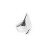 925 Modern Sterling Silver Womens Ring With Polished Detailing Geometric