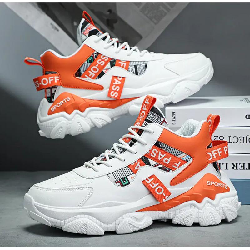 Putian Men's Shoes 2024 Autumn and Winter New Trendy Brand Heightened Platform Student Explosion Sports Leisure Actual Combat Basketball Trendy Shoes