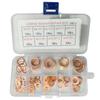 100Pcs Washer Copper Sealing Solid Gasket Washer Sump Plug Oil for Boat Crush Flat Seal Ring Tool