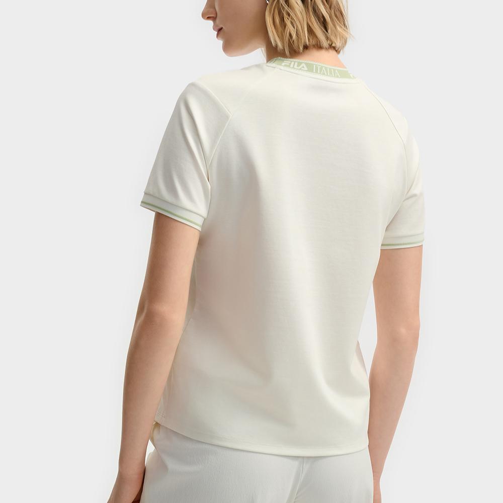 New FILA Regular T Shirt Women's Cloud White F11W523108F-WT