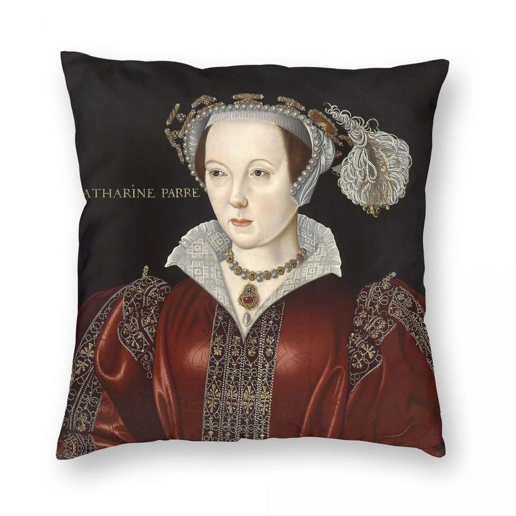 Catherine Parr Pillowcase Polyester Linen Velvet Printed Zip Decorative Throw Pillow Case Bed Cushion Cover X