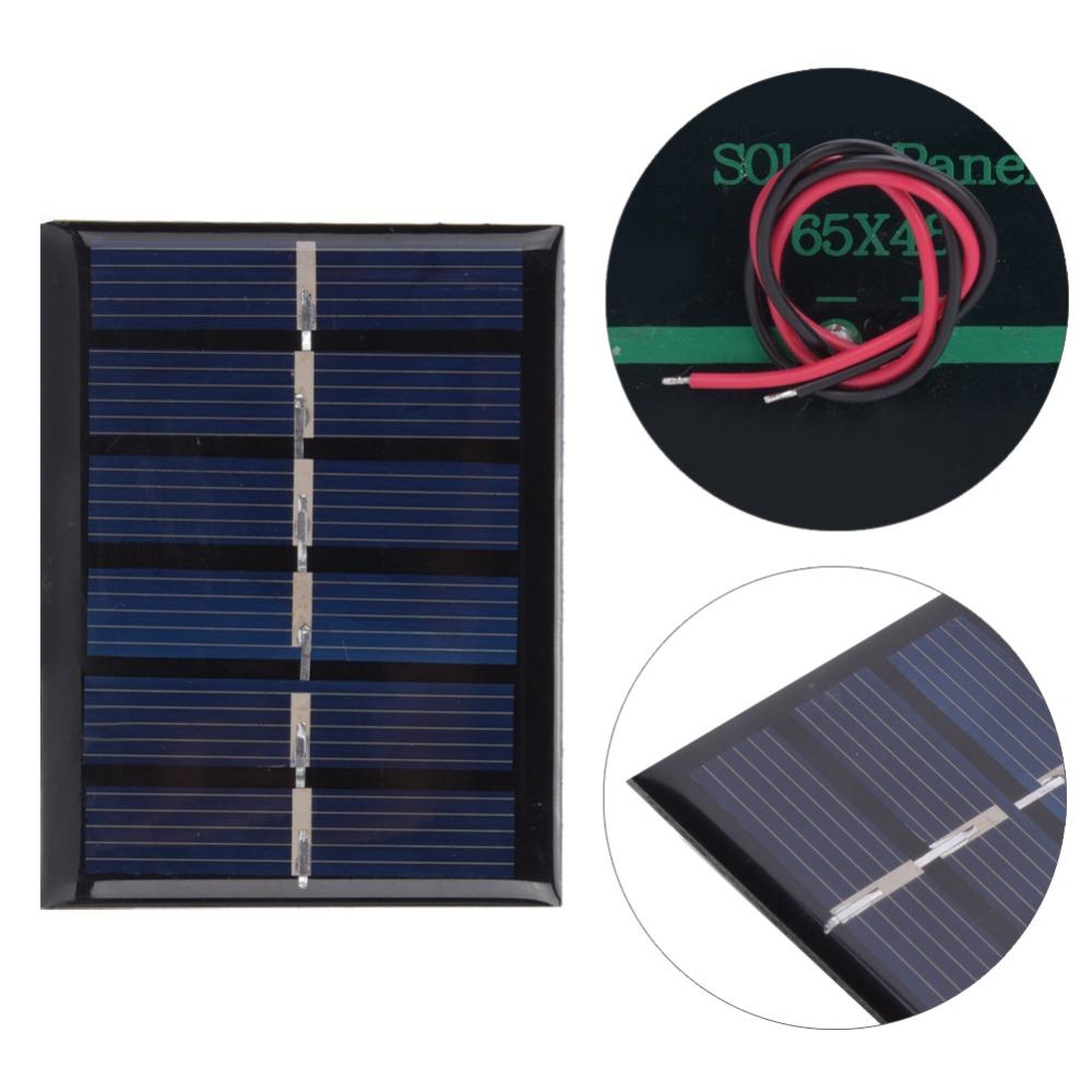 4 Pcs 65x48mm Solar Power Charging Panel 3V 0.3W DIY Solar Panel Durable Solar Panel Solar Charging
