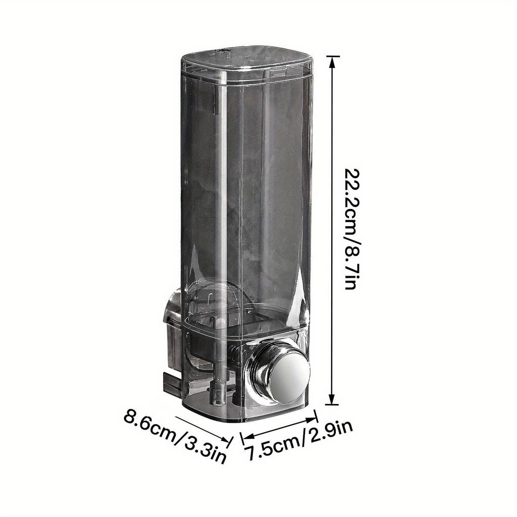 Wall Mounted Soap Dispenser with No Need for Drilling Installation, Bathroom and Kitchen Storage Organizer, Easy To Install
