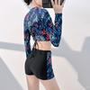 2025 Women's Slimming Two-Piece Surfing Swimsuit: Long Sleeve Top & High Waist Pants