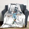 Football Messi Blanket Warmthful Decor Perfect for Office Chair Sofa Office for All Seasons Warmthful Decor Ideal Gift For Birthday Valentine'S Day