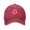 Hot Pink Hibiscus Flower Pattern Baseball Cap Fishing Cap Golf Hat Unisex Hat Unisex Luxury Beach Hat Baseball Unisex Womens