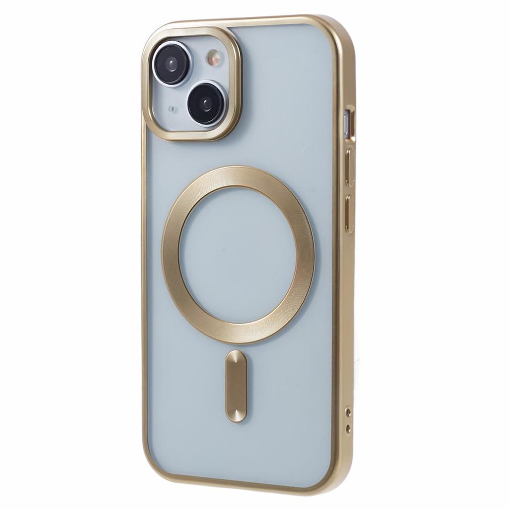 For iPhone 15 TPU Case Compatible with MagSafe CD Vein Matte Phone Cover