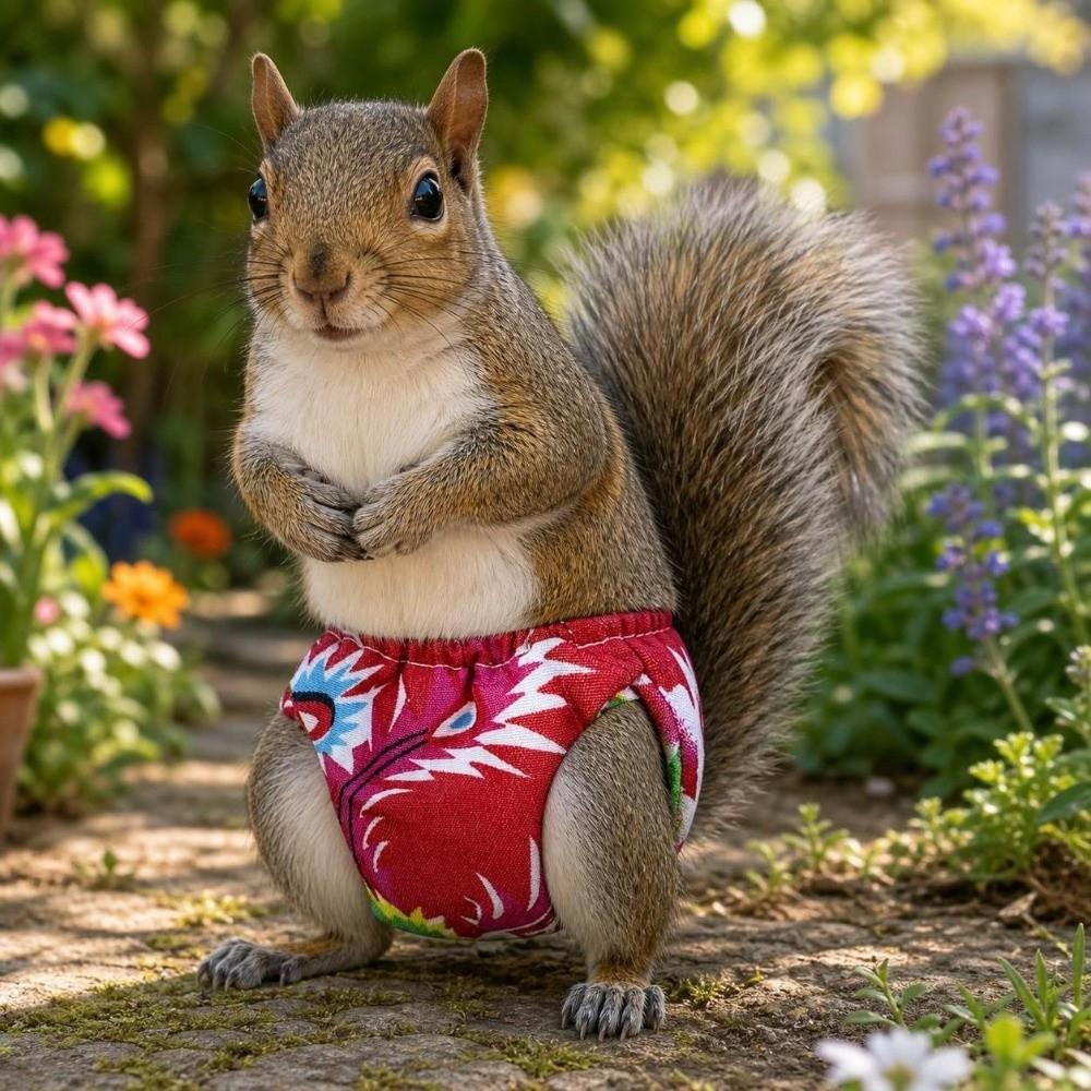 Elasticity Pet Menstruation Diaper Breathable Squirrel Underwear Incontinence Care