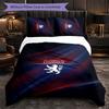Lyon FC Themed Bedding 3Pcs Duvet Cover Set Decorative Bed Linen For Teen Room Home Decoration