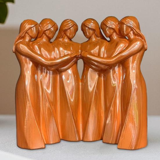 Figurka Przyjaźni Sióstr Statua Przyjaźni Między Kobietami Dwie/Trzy/Cztery/Pięć/Sześć Sióstr Rzeźba Przyjaciółki Najlepsze Przyjaciółki Prezent Urodzinowy Bożonarodzeniowy