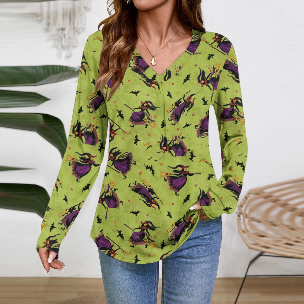 Women Long Sleeve Tops Dressy Casual V Neck Tshirts Basics Tee Vacation Fall Fashion Clothes