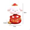Desktop Ornament Statue Bunny Figurine for Desk Housewarming