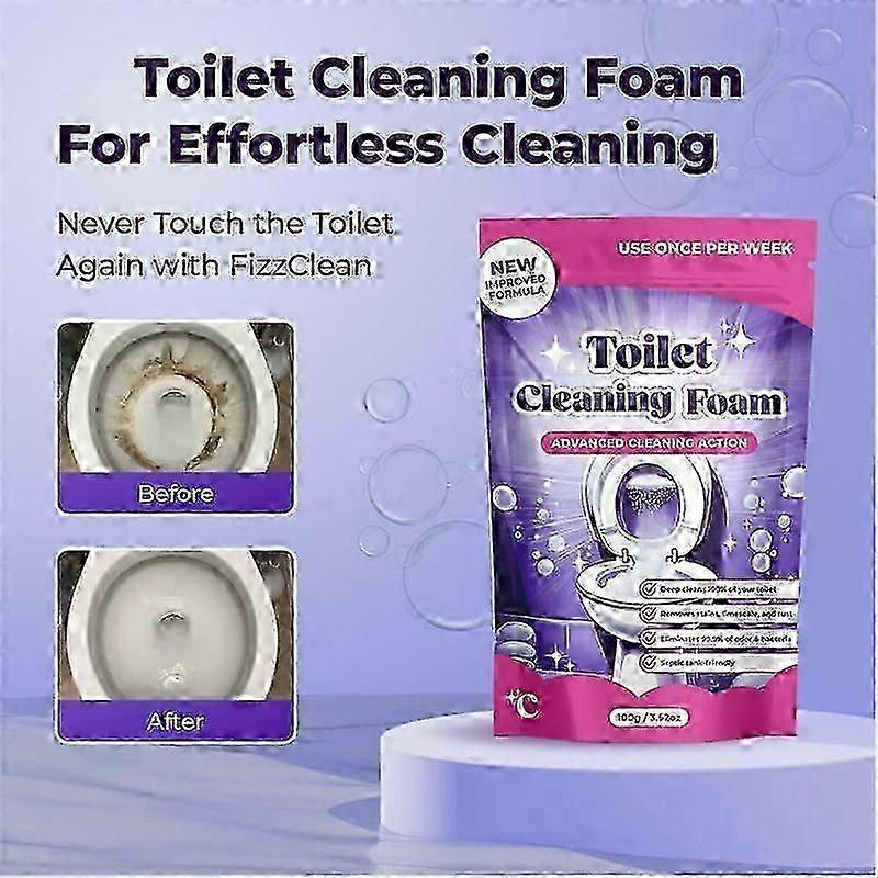 Fizzclean Schiuma Detergente per WC, Schiuma Detergente Fizzclean Azione Istantanea