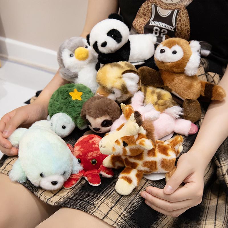 Various Cute Stuffed Animals Shoulderkins Pink Unicorn Turtle Octopus Penguin Funny Shoulder Decor School Party Bag Accessories