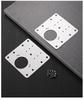 Hinge Repair Plate Kit 10-50 Sets Cabinet Door Mounting Plate with Screws, Flat Fixing Brackets for Kitchen & Furniture Hardware