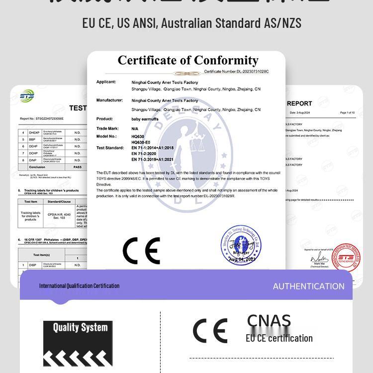 Soundproof Baby Earmuffs: Adjustable Noise-Canceling Headphones for Babies (0-3 Years) - Ideal for Airplane Travel and Sleeping