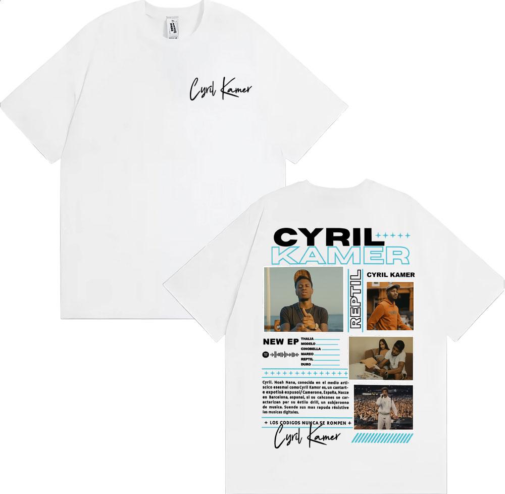

Rapper Cyril Kamer Reptil Album Tour Merch Tshirt Unisexs Women Harajuku Vintage Short Sleeve T Shirts Casual T Shirt 4XL