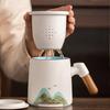PinJian Chinese Style Ceramic Tea Infuser Mug