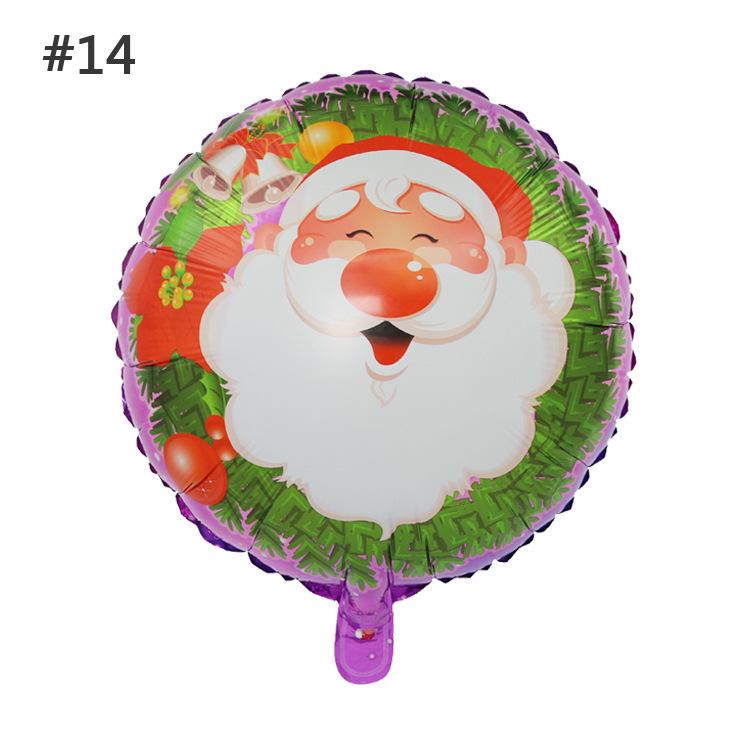 Christmas Party Decoration Set: Santa Claus & Snowman Balloons