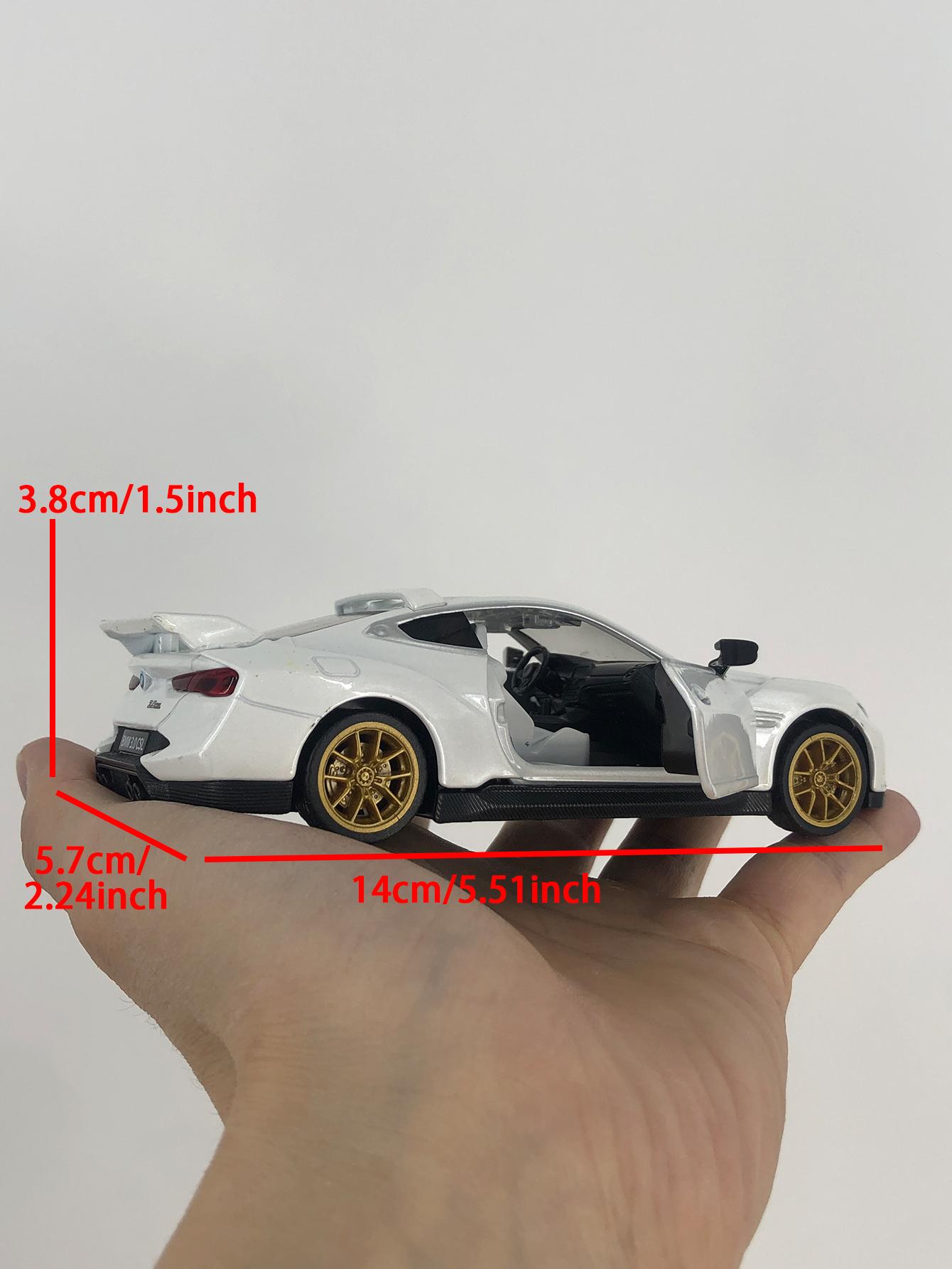 

CCA 1:35 BMW 3.0 CSL car model, zinc alloy metal decoration, collectible gift car білий