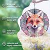3D Metal Fox Wind Spinner Outdoor Garden Decor Rotating Wind Chime for Yard Patio Balcony Decoration