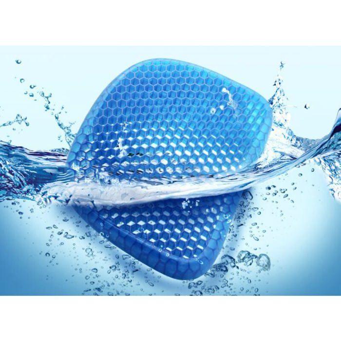 Gel Seat Cushion, Breathable Gel Cushion Anti-Decubitus Cushion with Non-Slip Cover To Relieve Back Pain, Neck