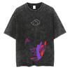 Japanese Anime Berserk Retro Washed T-shirt Men and Women Summer Harajuku Y2K Clothing Fashion Round Neck Short Sleeved Tee