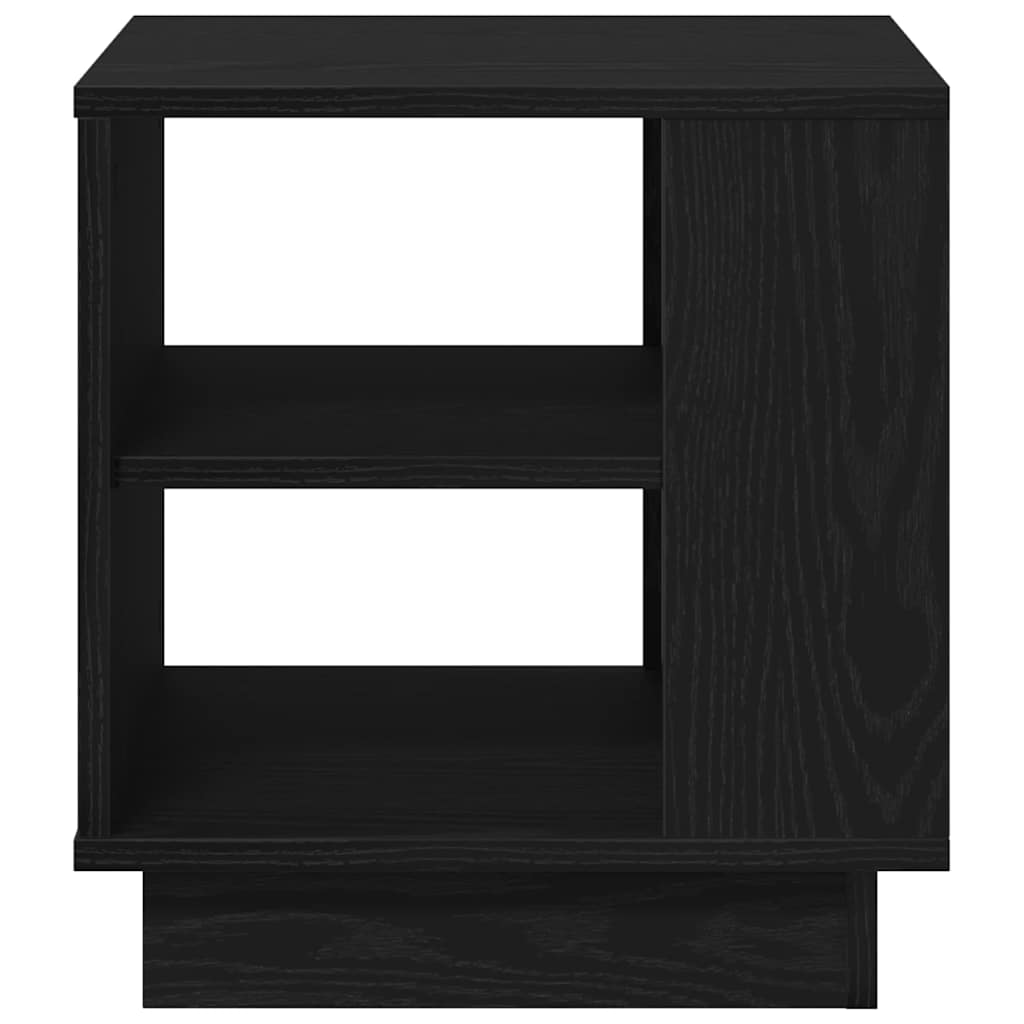 Coffee Table Black Oak Look 40 x 40 x 43 cm Engineered Wood