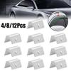 4/8/12pcs Car Wind Rain Deflector Fitting Clips Steel Car Rain Eyebrow Clip Replacement Auto Accessories For Heko G3