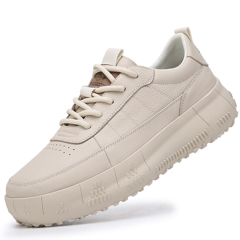 

Fashion Casual thick soled men s board shoes Classic and minimalist high-quality styles Outdoor travel and walking Trendy youth shoes 44 бежевый