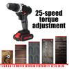 1/2 Battery Cordless Electric Drill Hammer Rechargeable Drill Woodworking 48V