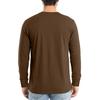 Men's V-neck Casual Solid Color Long-sleeved T-shirt Top