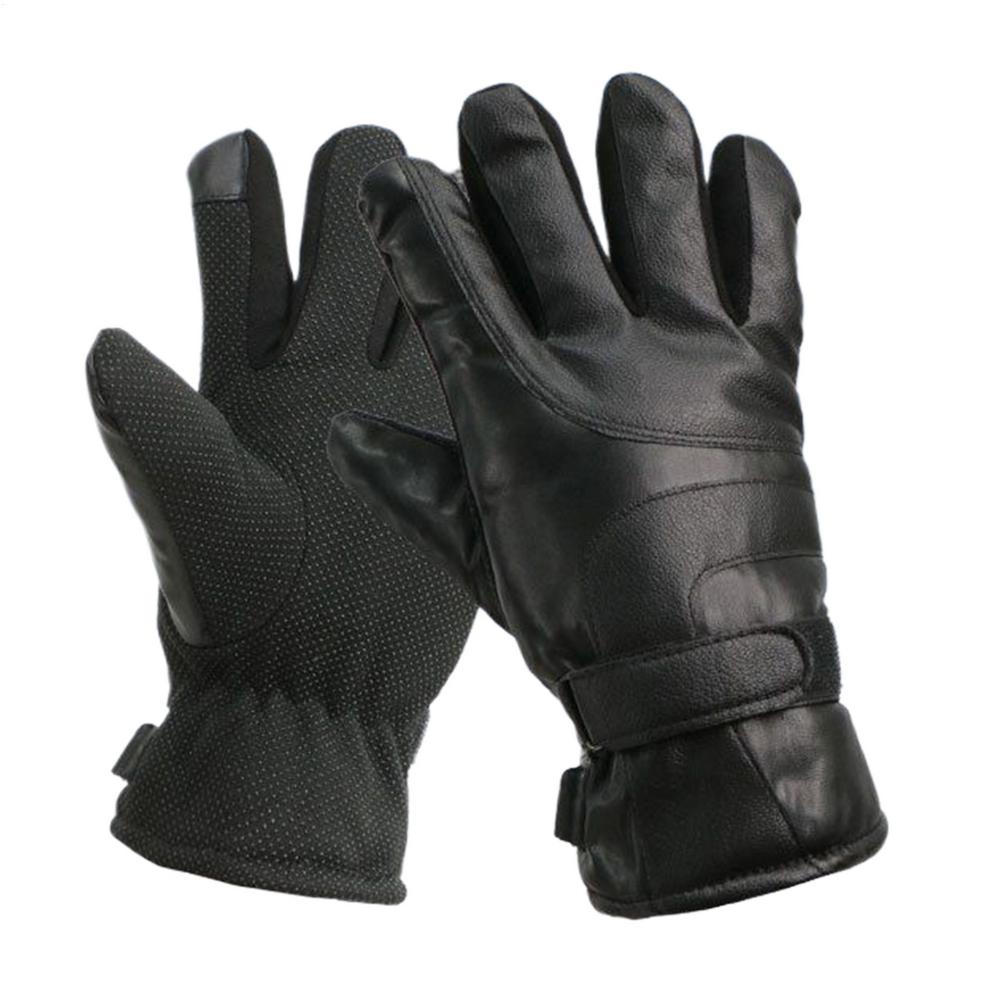 Heated Ski Gloves Waterproof Thicken Mitts Waterproof USB Charging Electric Womens Ski Gloves for Outdoor Camping Hiking